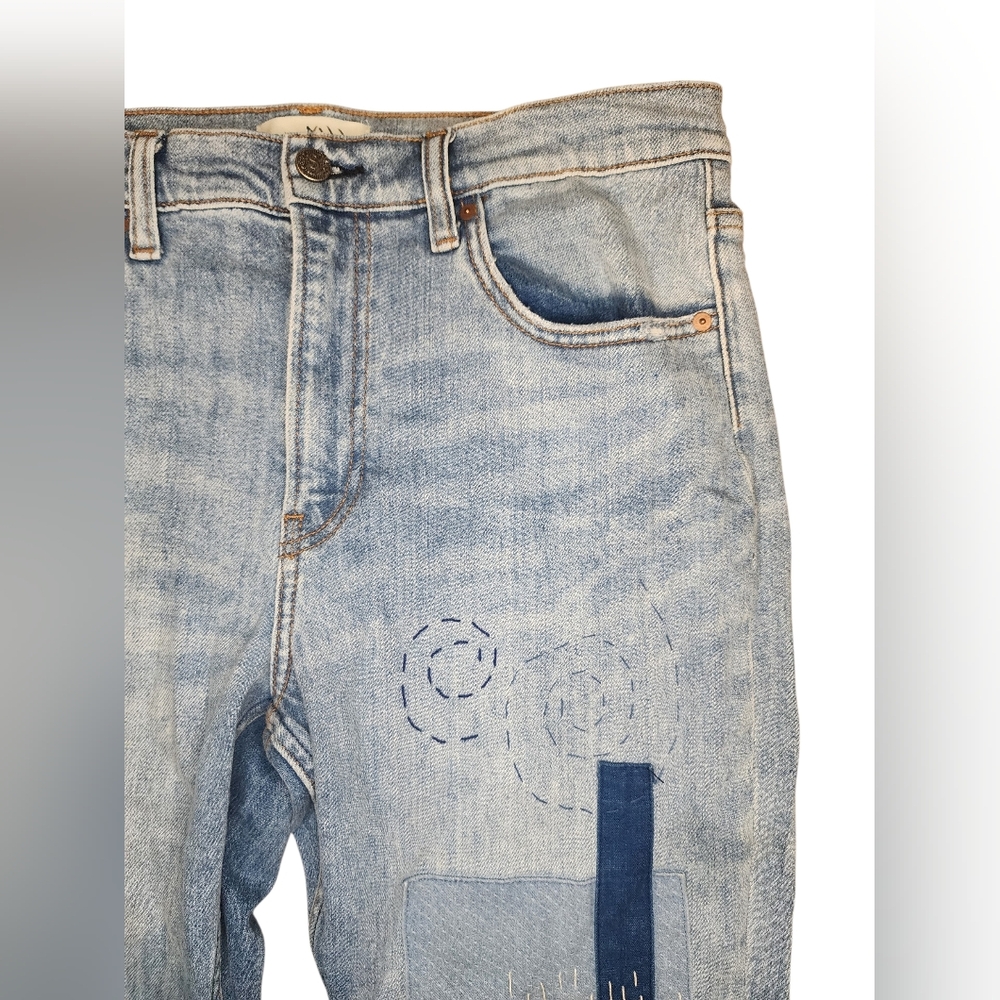 ​Sundance Patchwork Boro Embroidered Straight Leg… - image 3